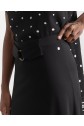 Saia com detalhe de cinto Preto