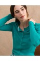 Cardigan ajustado com gola redonda Esmeralda