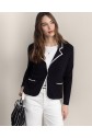 Blazer cruzado simples  2 botões Preto