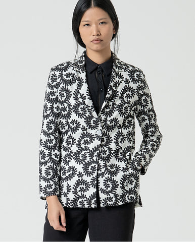 Camisa de manga longa com detalhe de ornamento Preto
