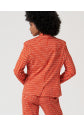 Blazer cruzado simples  1 botão Vermelho
