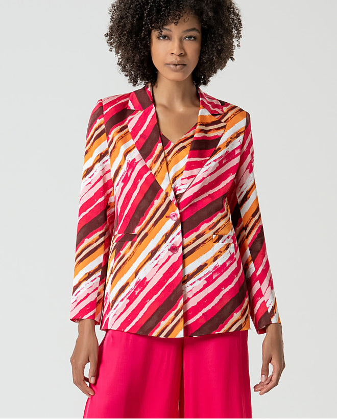Camisa de manga longa Fúcsia