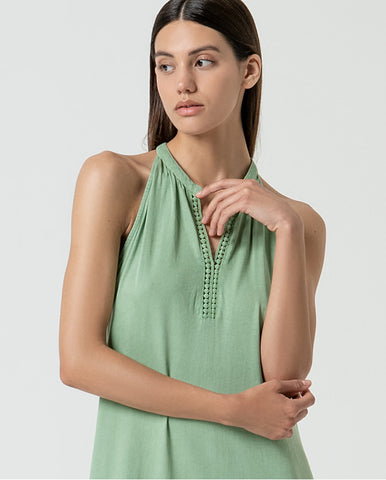 Blusa gola mandarim aberta com mangas bufantes Laranja
